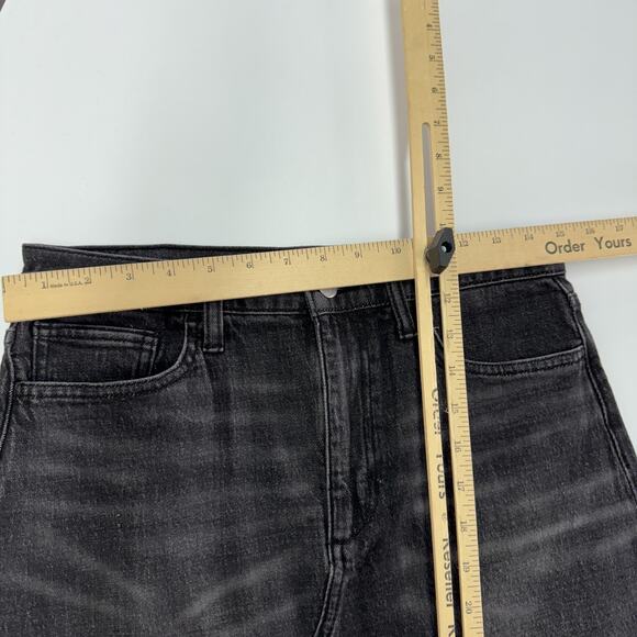 Joes Jeans Skirt Womens 28 Washed Black Denim High-Rise Nerine Raw Hem Slit - Picture 10 of 12